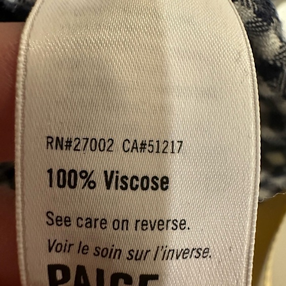 Paige Plaid Button Down Shirt - Navy and White - Picture 6 of 7